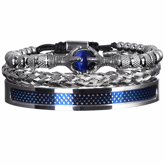 Bracelet Suit Stainless Steel Twist Bracelet